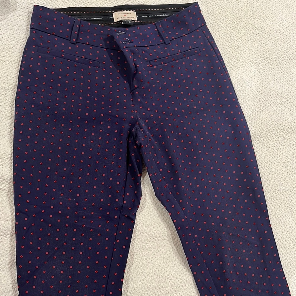 Essential slim by Anthropologie and purplish/red pant
